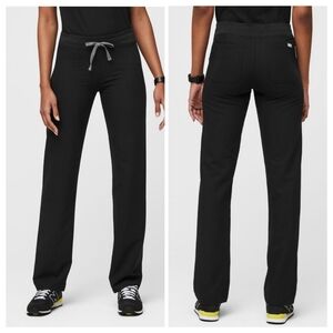 Figs basic black scrub pants